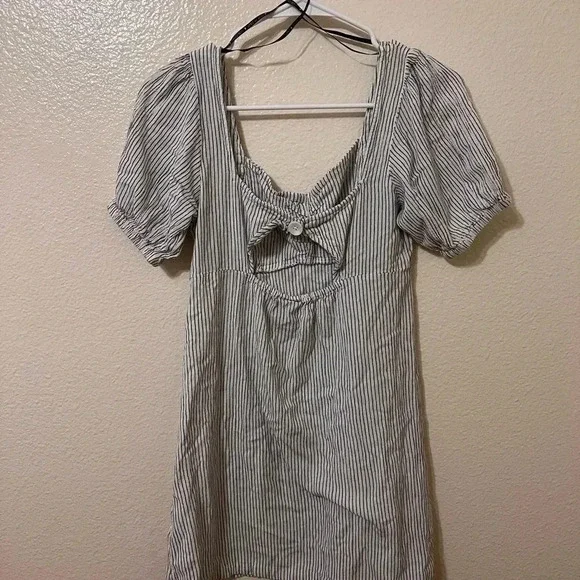 Volcom Sunleashed Puff Sleeve Striped Mini Dress - Picture 6 of 6